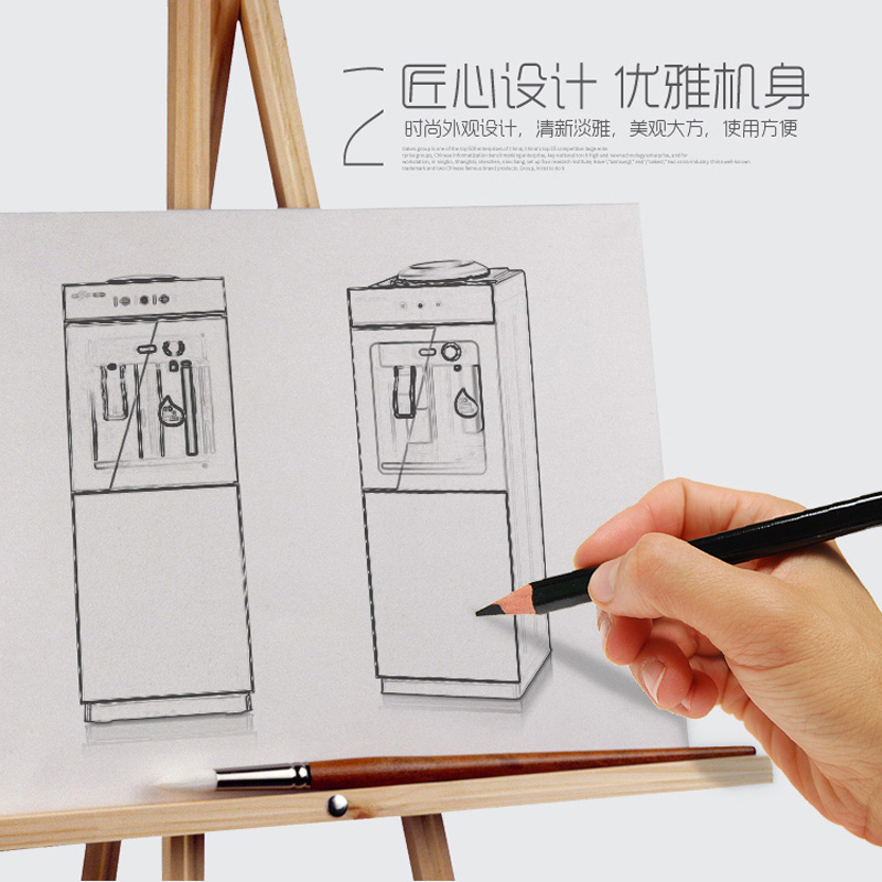 浪木 YL-216 双门立式温热型饮水机开水机客厅卧室办公室百搭聪明座,安全童锁推杯取水