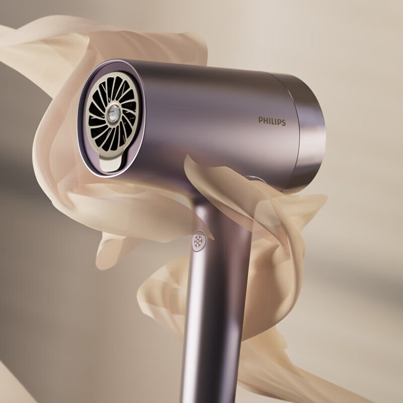 飞利浦philips电吹风机2亿级负离子1千倍水离子护发高速大功率绝绝紫