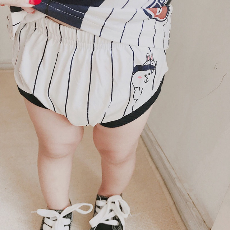 2018新款儿童夏装套装男童运动套装宝宝球服棒球服婴幼儿外出服