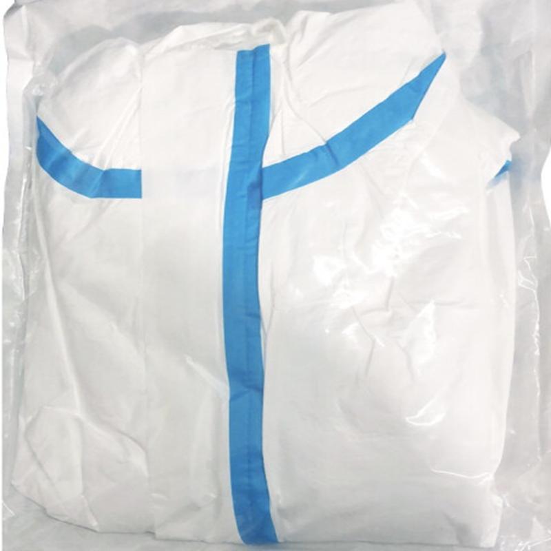 海氏海诺一次性防护服透气男女隔离服隔离衣无纺布连体式套装无菌级不