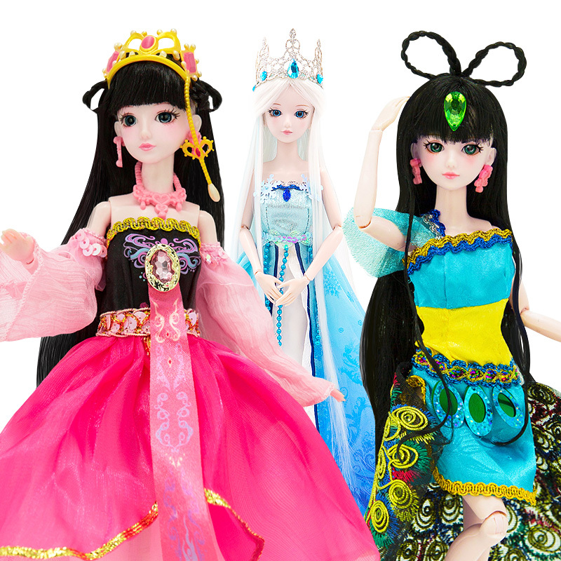 叶罗丽娃娃玩具夜萝莉冰公主女孩仿真洋娃娃罗丽仙子29cm菲灵全套