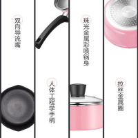 美的（Midea）WTL16T01 奶锅 三层聚能复合底不粘多用途汤锅 燃磁通用 16CM口径