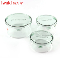 【百年品牌精致生活高端耐热玻璃保鲜盒】TCPRN-3G1C 怡万家iwaki耐热玻璃 PACK&RANGE进口微波超轻保