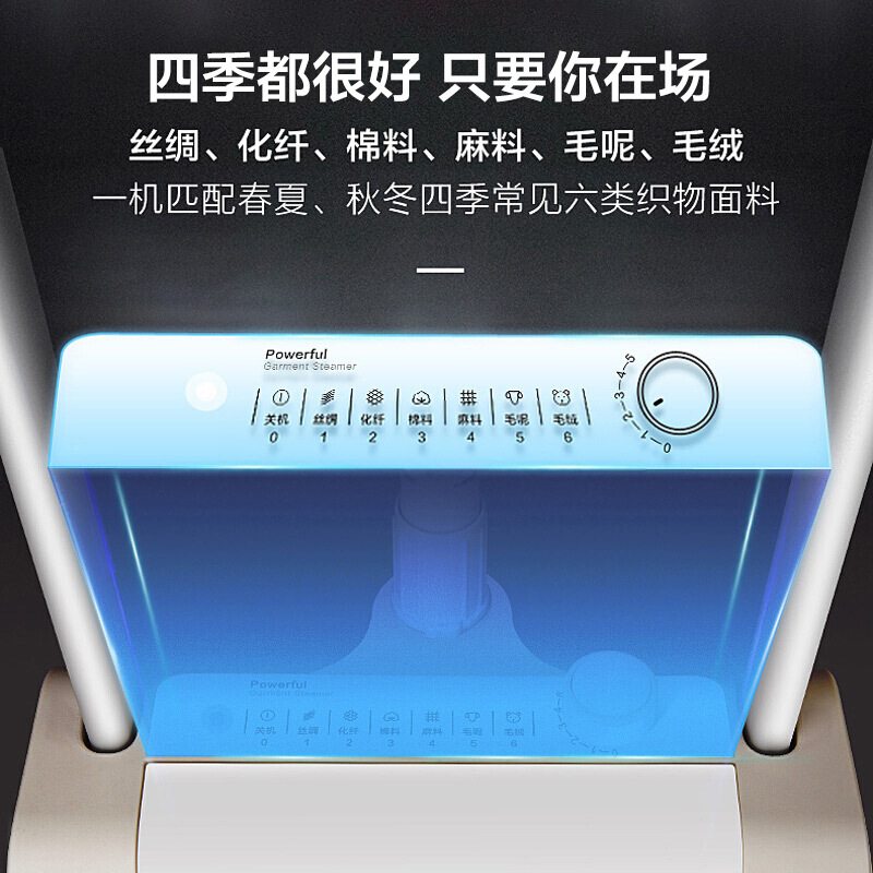 美的 挂烫机家用 熨斗 蒸汽挂烫机 双杆手持熨烫机电熨斗YGJ20P1(1.5L双杆)挂烫机