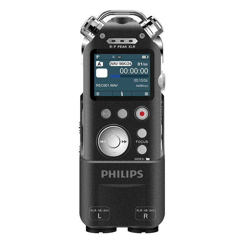 飞利浦(PHILIPS)VTR8800录音笔高清无损远距离声控降噪变速MP3播放器 录音 16G