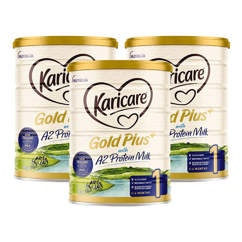 澳洲新西兰可瑞康(karicare)金装A2蛋白宝宝配方牛奶粉1段900g 进口婴幼儿一段奶粉0-6个月 效期24.10