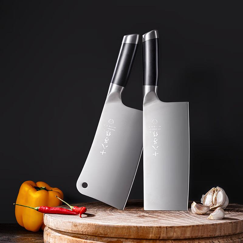 十八子作 家用菜刀组合银宇两件套刀SL2136-A/B高清大图