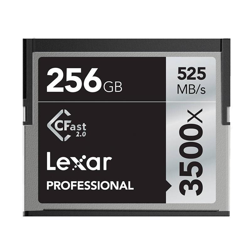 雷克沙(Lexar)256GB CFast 2.0卡3500X读525MB/s写445MB/s单反相机内存卡摄像机存储卡