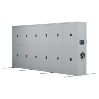 臻远 ZY5062370 智能密移动文件柜通双节 一列六组 550*56*236cm(单位:台)灰白色