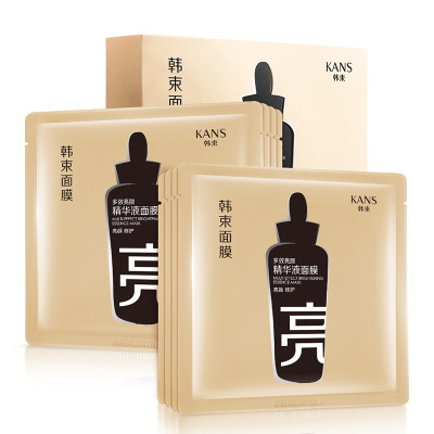 韩束(Kans) 多效亮颜精华液面膜24.6ml*8片装(买5片赠3片)