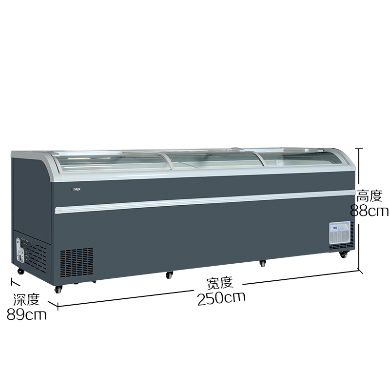 星星(XINGX) SD/SC-1100BY 950升 冰柜 冷柜 卧式展示柜 冰柜商用 推拉门 冷藏柜 冷冻柜 冷冻冷