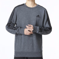 阿迪达斯(adidas) 男装卫衣 22秋新款运动服跑步训练长袖加绒保暖防风圆领棉质套头衫 H12166 XS(