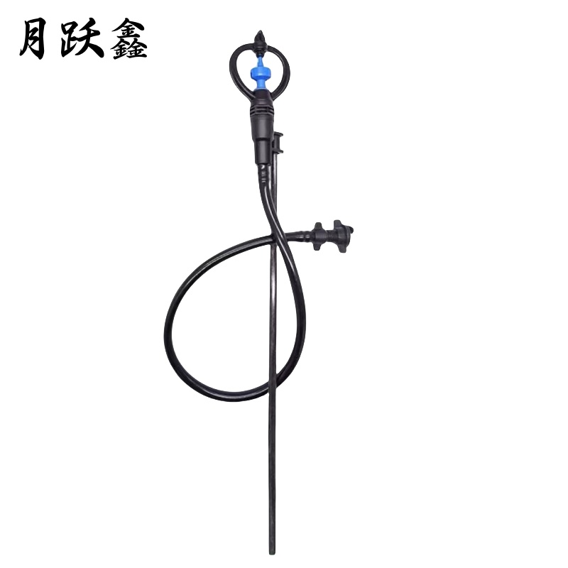 月跃鑫 地插喷头 4分蓝圆式90cm接水带 套高清大图