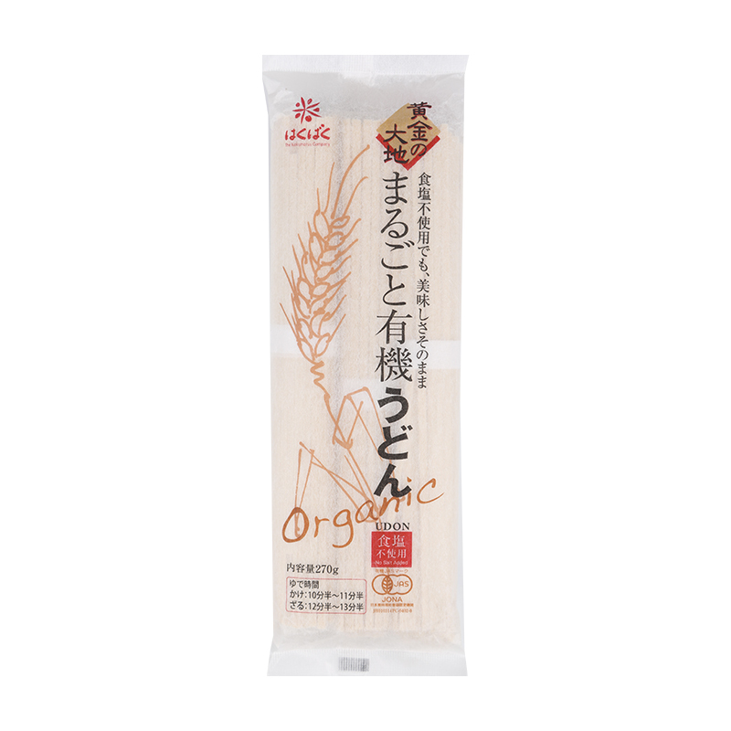 黄金大地(Hakubaku)黄金大地宝宝有机乌冬细面 270g/袋 海外进口 婴儿面条