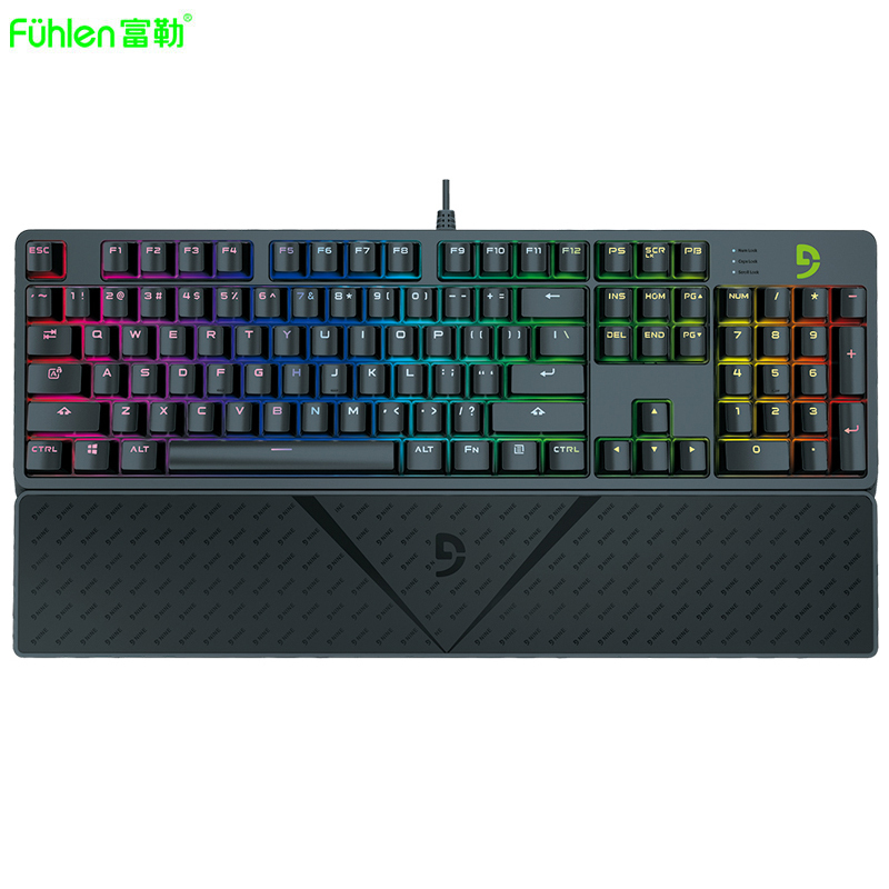 富勒（Fuhlen）G900S RGB背光樱桃轴机械键盘 游戏有线电脑键盘Cherry轴驱动