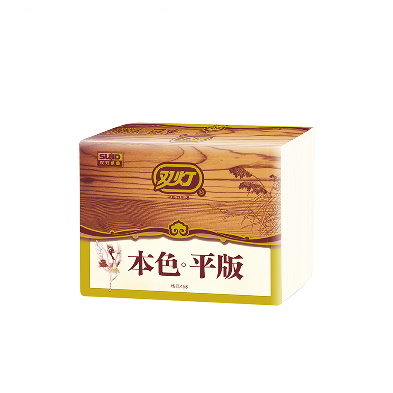 双灯 本色平板卫生纸 328张