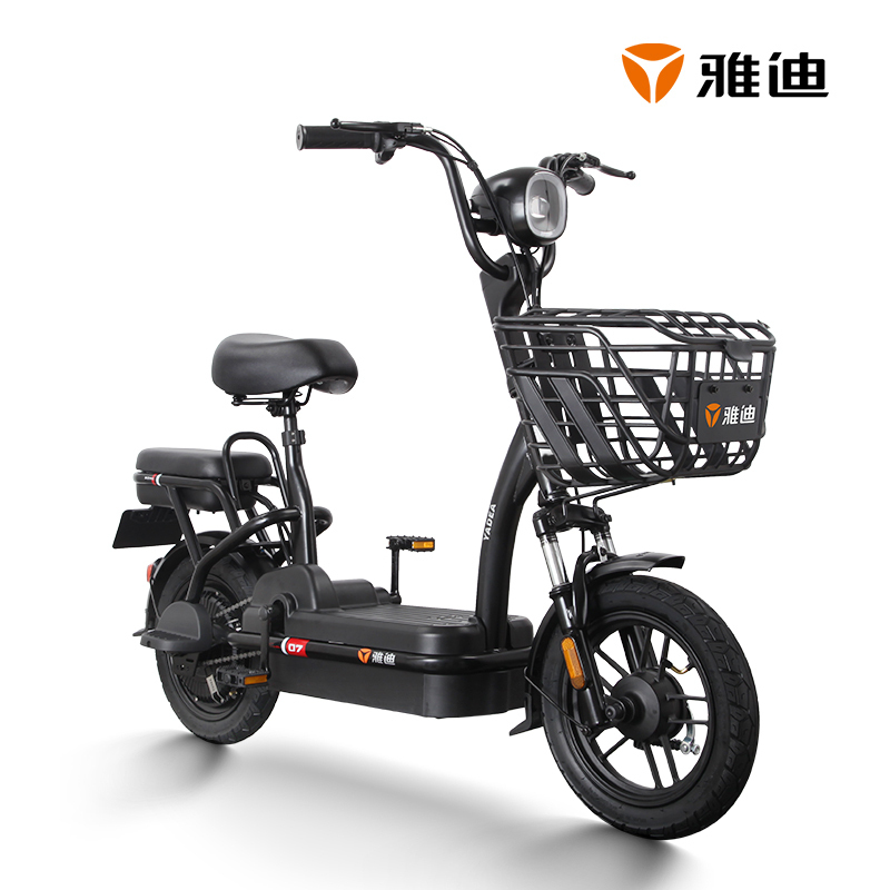 雅迪(yadea)电动自行车小金果48V电动车真空轮胎电瓶车 小金果基础版小钢炮48V12AH铅酸[植物绿]