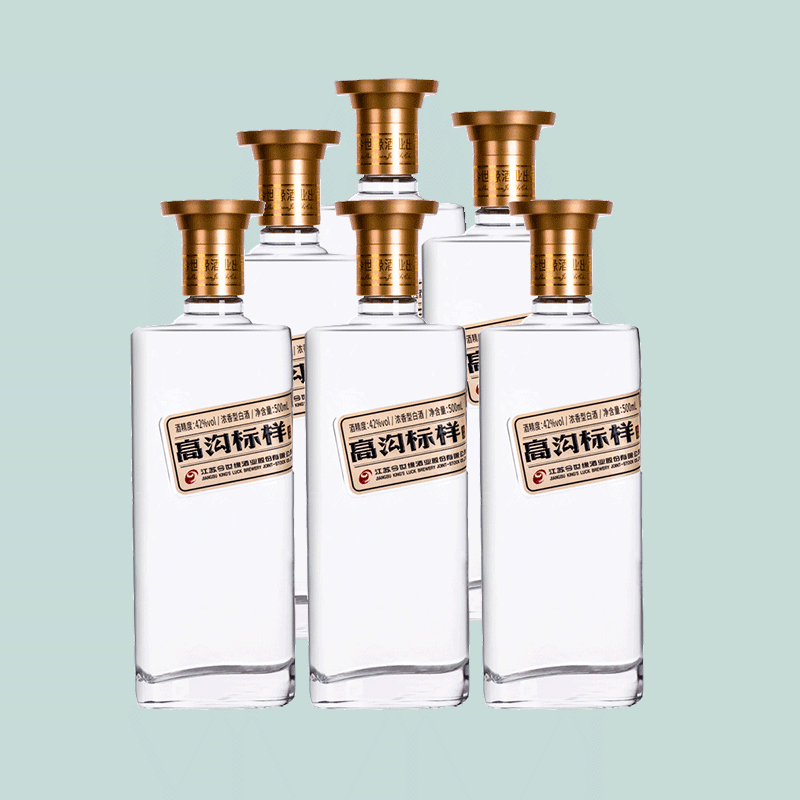 高沟 标样(白标)42度 浓香型白酒 500ml*6整箱装