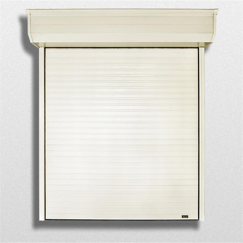 at高端自动车库门铝合金遥控防盗电动卷帘门2826m白色