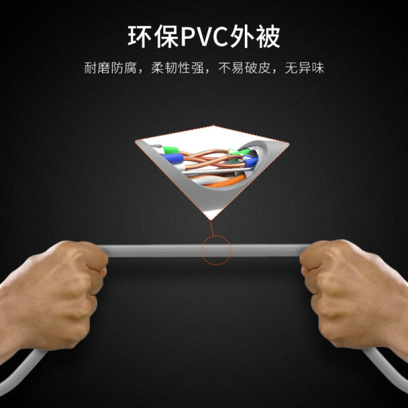 博扬(BOYANG)BY-SP6305六类网线室内双屏蔽4对双绞线CAT6类0.57线径千兆网线POE供电监控线305米