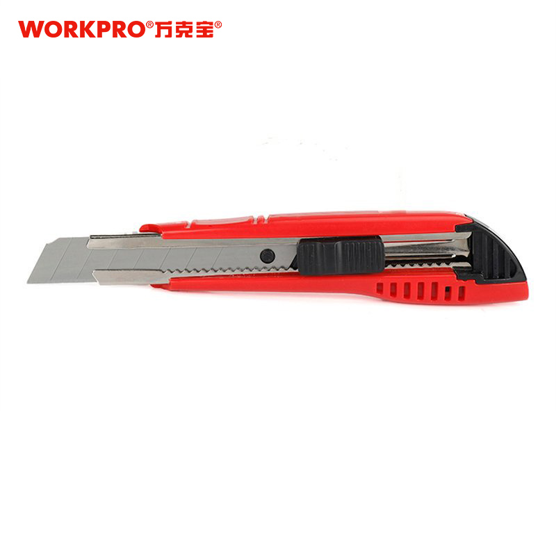 万克宝 18mm红黑塑柄美工刀 WP212013WG.GD 把高清大图