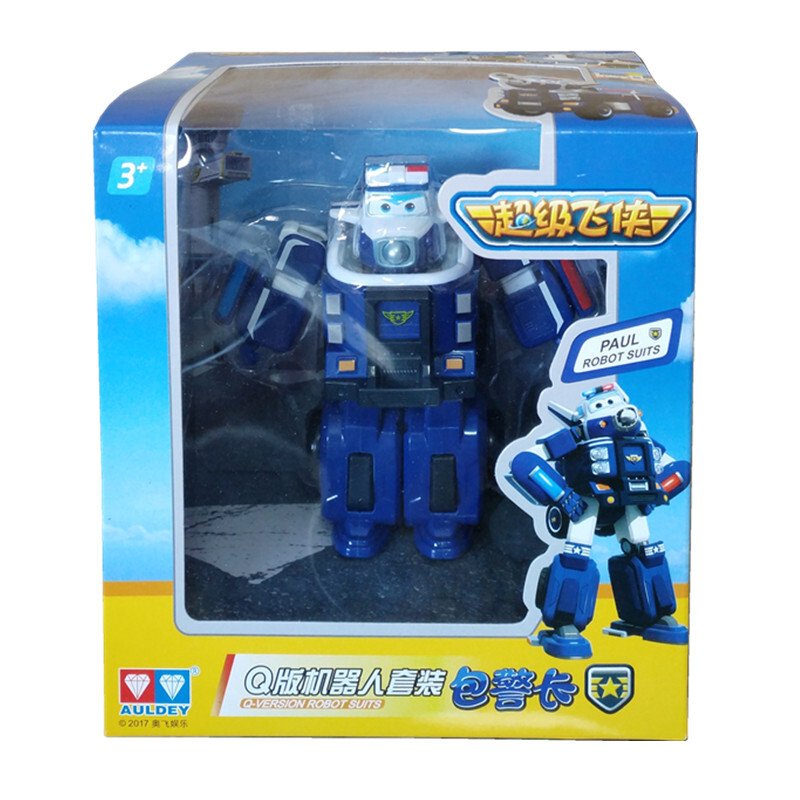 奥迪双钻超级飞侠玩具变形机器人玩具Q版套装包警长720355高清大图