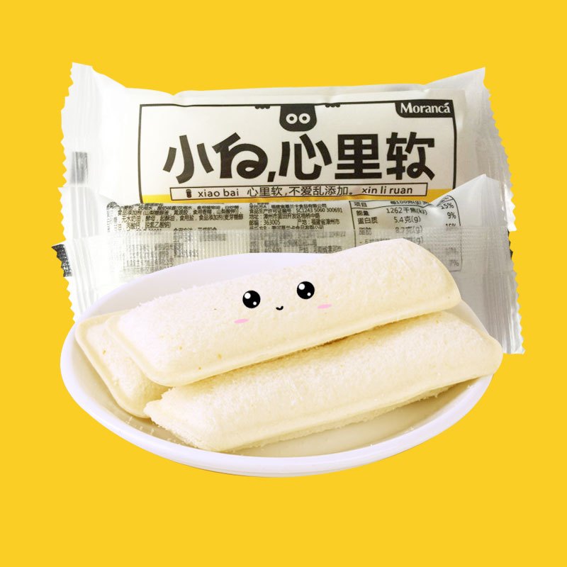 慕兰卡小白心里软香草味1000g散装网红美食 零食点心下午茶 早餐面包