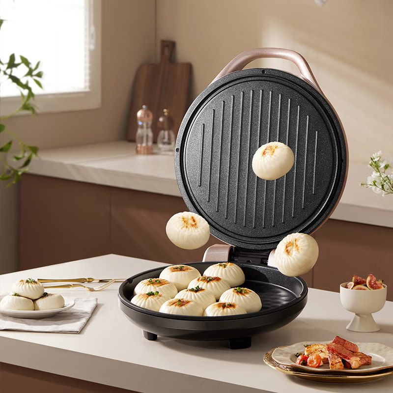 苏泊尔(SUPOR) 家用电饼铛煎饼锅上下盘独立开关双面加热煎烤机烙饼锅三明治早餐机加大加深新款电煎锅 JJ30A845