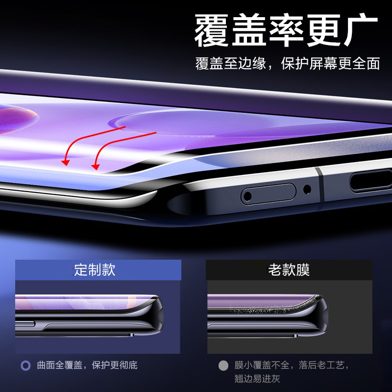 轻万适用华为nova7pro钢化膜全屏曲面高清透明防摔贴膜huawei手机nova7pro保护膜全玻璃高清大图