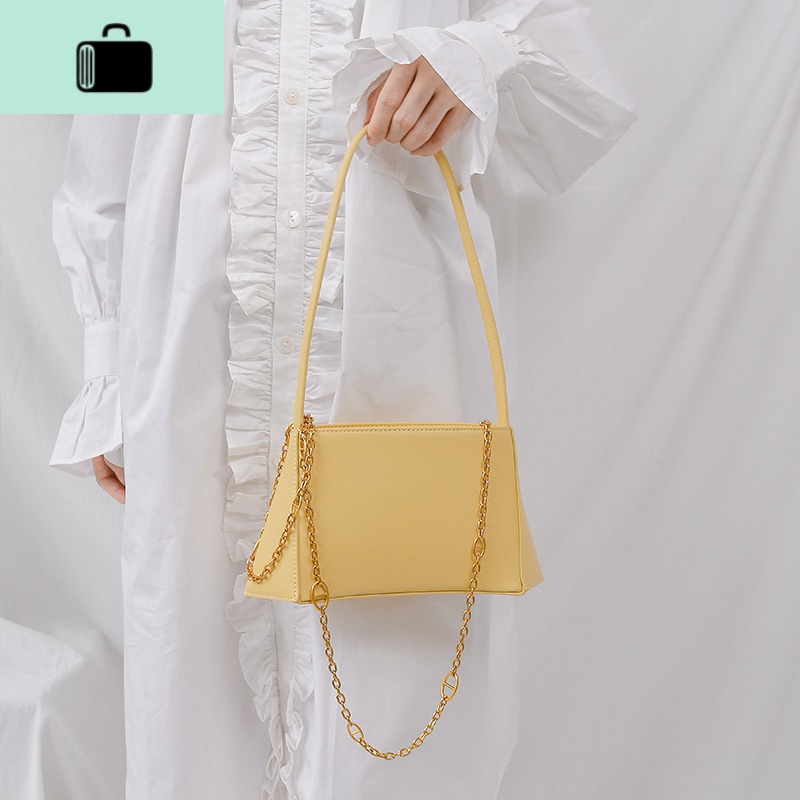 小众设计复古法棍包法式单肩包包女皮简约手提腋下包休闲chicNEW LAKE女士手提包高清大图