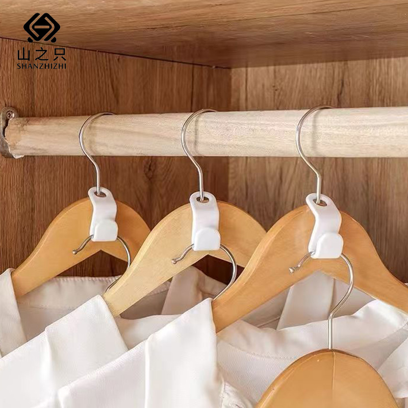 山之只 木质防滑衣架 44.5cm 个高清大图