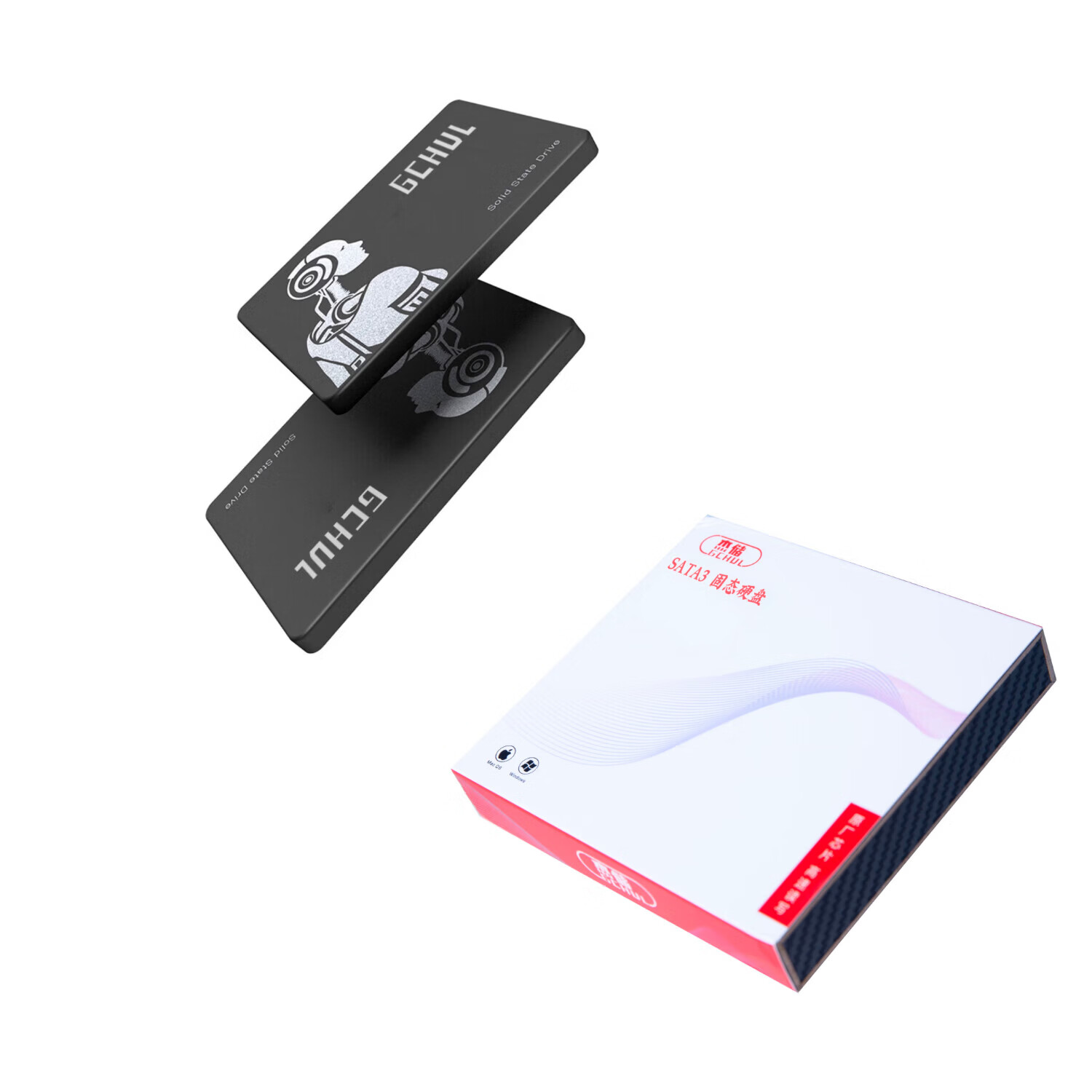 杰储 JYSSA1200 2.5英寸 256G SATA3 固态硬盘 1个 深灰色高清大图