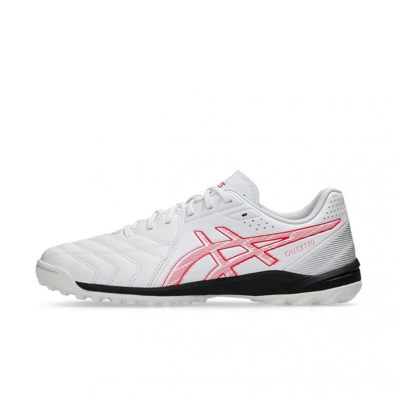 亚瑟士(ASICS)男综合训练鞋2024款宽楦稳定缓震透气舒适健身运动 White_×_Red 42.5
