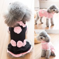 可爱狗狗毛衣宠物小狗衣服冬装泰迪公主裙子比熊贵宾犬幼犬秋冬款多色多款多功能宠物用品宠物服饰及配件宠物服装/雨衣