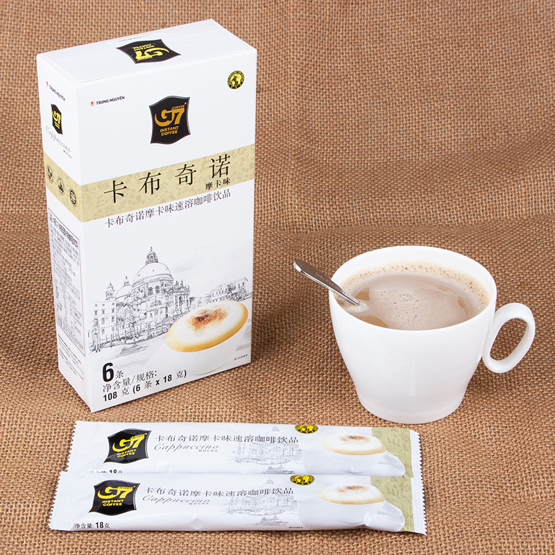 越南中原G7卡布奇诺咖啡摩卡味 108g