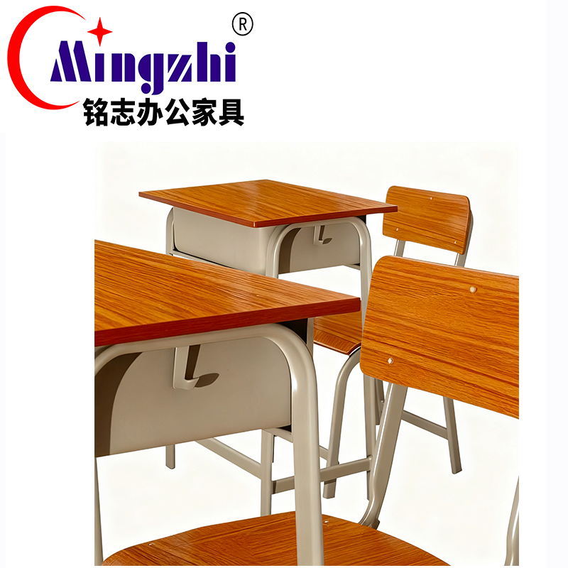 铭志办公家具 学生课桌椅 MZKZ001(600*400*750 )套高清大图