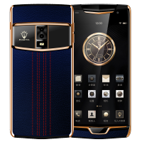 克里特(KRETA)ONE 高端轻奢商务特色手机 全网通4G 双卡双摄 AI智能助理 6+128G 小牛皮 午夜蓝