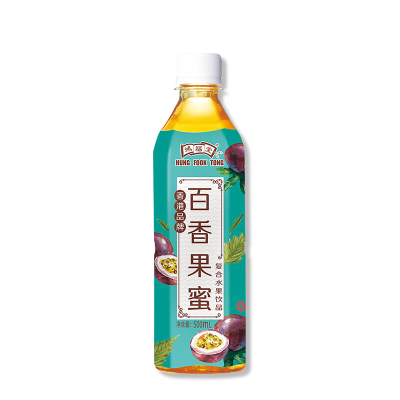 鸿福堂百香果蜜饮料500ml*15瓶/箱高清大图