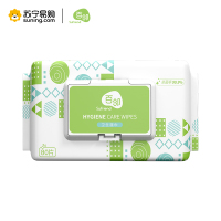 苏宁宜品 x百邻卫生湿巾80片盖巾*5包