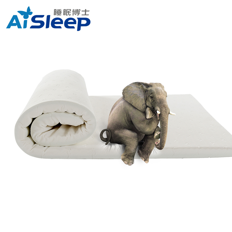 睡眠博士(AiSleep)床垫 泰国负离子5cm天然乳胶 纯色双人单人床垫 简约风 四季通用