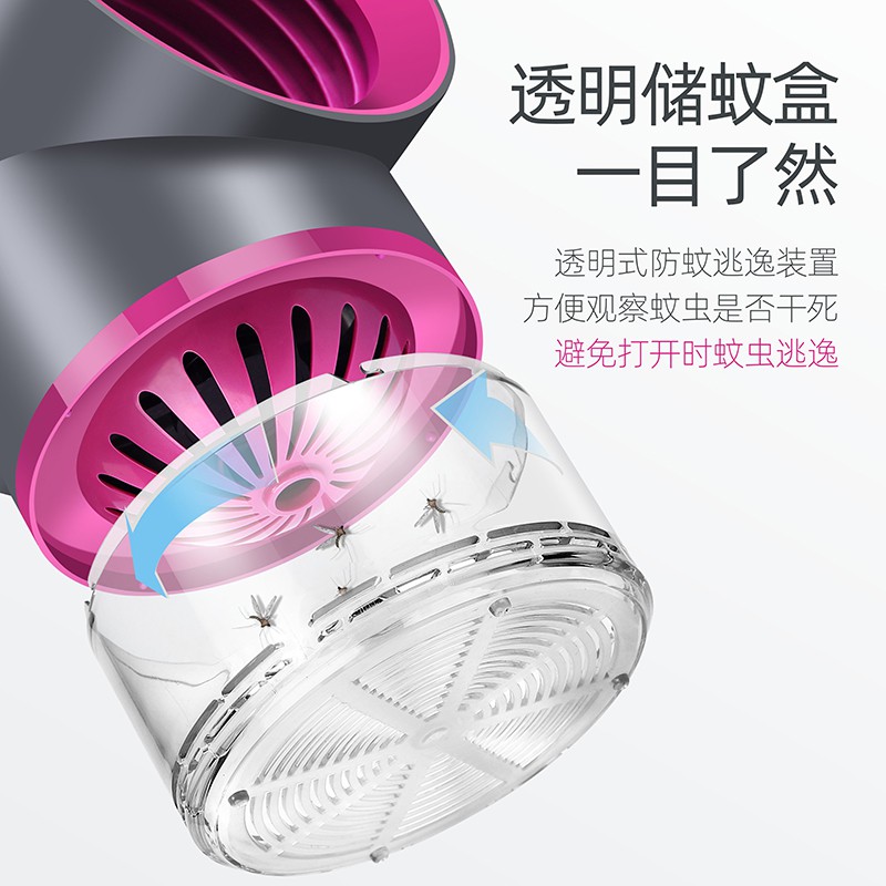 黑科技灭蚊灯室内苍蝇家用卧室一扫光插电式器 三维工匠 大号白圆柱高清大图