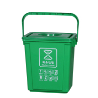 绵冠MIANGUAN桌面手提垃圾分类垃圾桶家用带盖大号商用厨房厨余沥水简约
