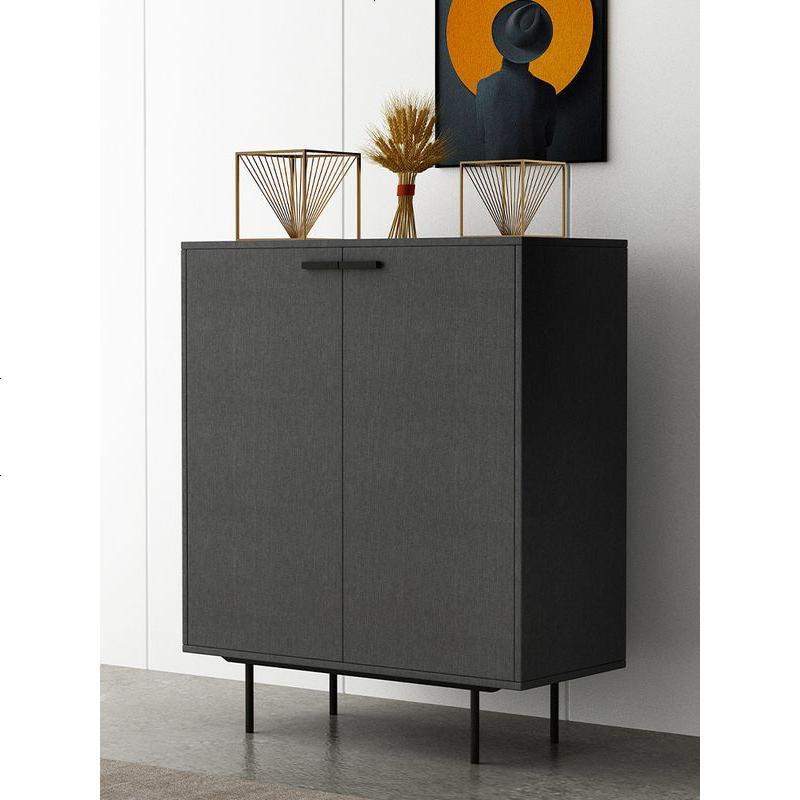 北欧轻奢风鞋柜家用口简约现代玄关收纳厅柜多功能大容量组装