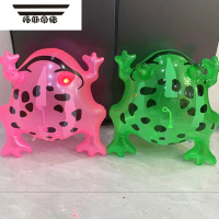 拓斯帝诺卖崽青蛙同款充气气球网红青蛙卡通儿童玩具摆摊绿色粉色带灯发光 绿蛙1个+粉蛙1个+1气筒
