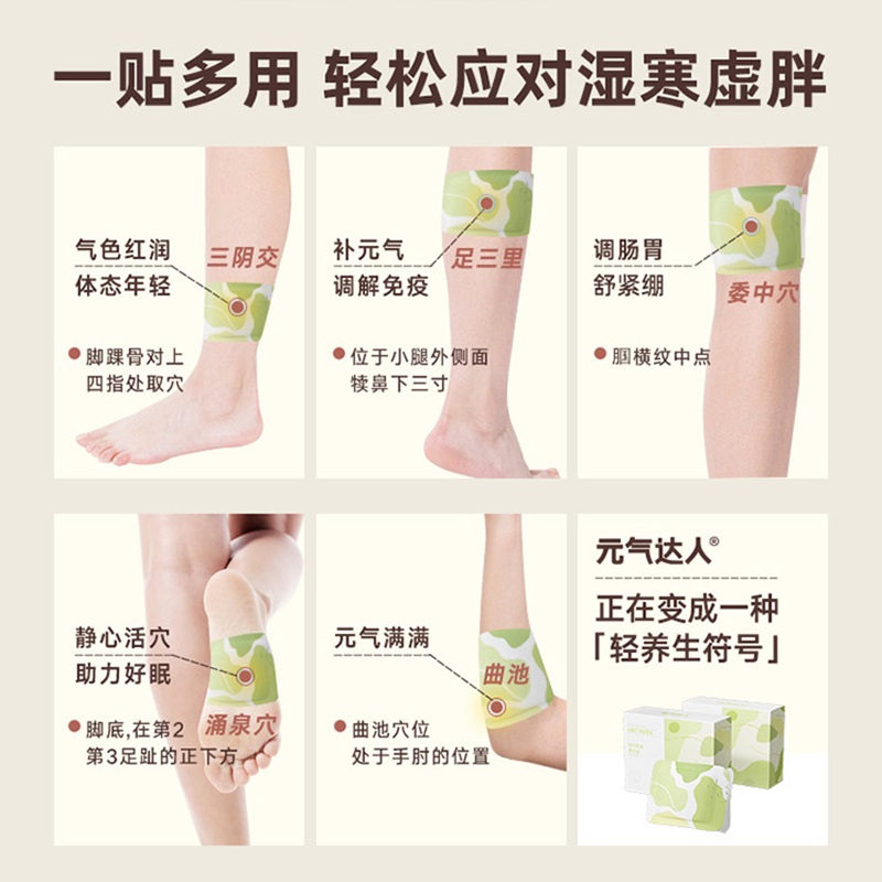 元气达人 蕲艾雪松精油足贴YQDR-ZTie-XS高清大图