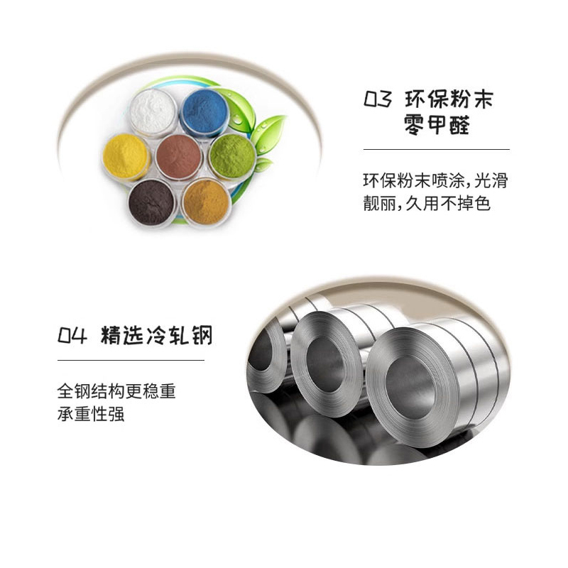 鑫欧驰 奶油风餐边柜铁艺茶水柜客厅靠墙厨柜家用矮柜收纳柜酒柜储物柜置物柜鞋柜