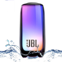 JBL PULSE5 音乐脉动五代 便携式蓝牙音箱蓝牙5.3 全面屏炫彩小音箱 低音桌面音响 防水防尘 独立高音单元