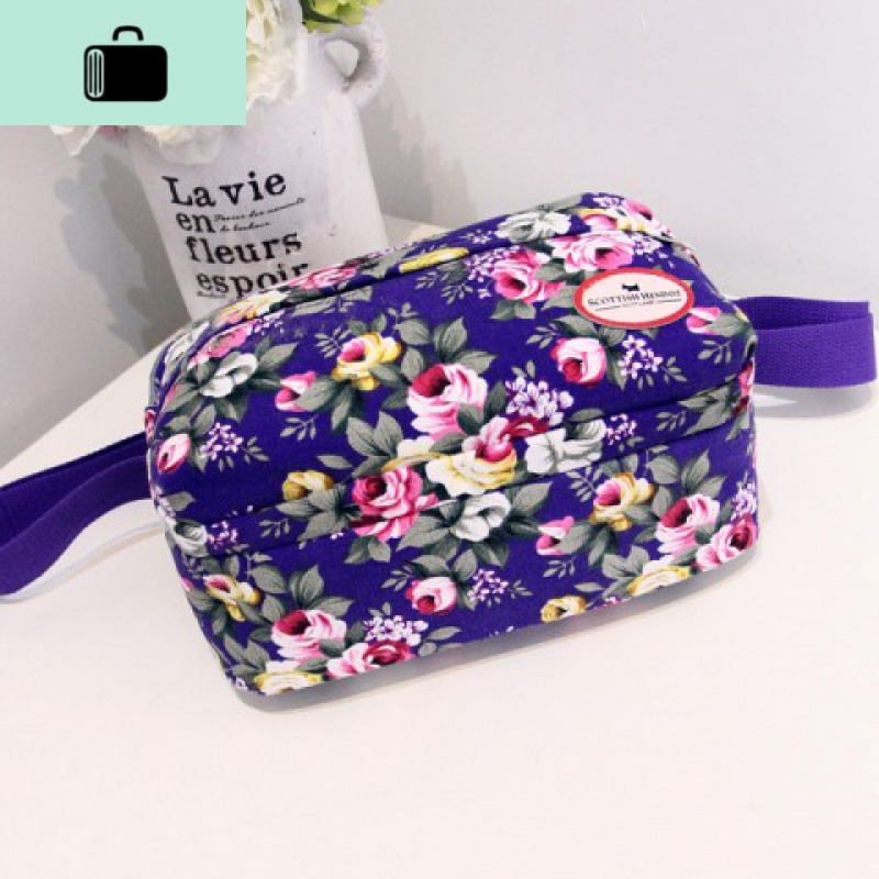 中年女包包休闲帆布包袋手提斜挎包时尚百搭单肩妈妈小花布包NEWLAKE高清大图