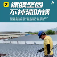 千禧雁 免打磨铁锈转化漆彩钢瓦翻新漆金属漆 红色-20KG