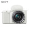 索尼(SONY)微单相机 ZV-E10 标准镜头E PZ 16-50mm F3.5-5.6 OSS套装 白色(ZV-E10L)升级版Vlog数码相机